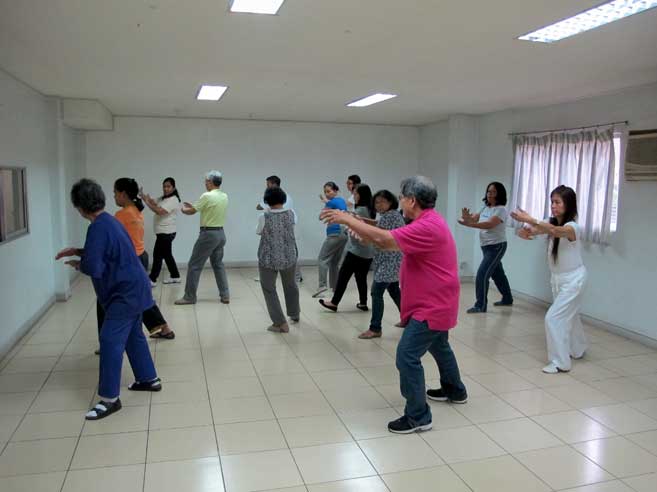 Tai chi class