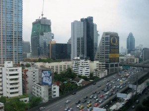 BangkokSkylinewithtraffic