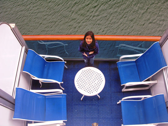 Alaska - Ava on deck