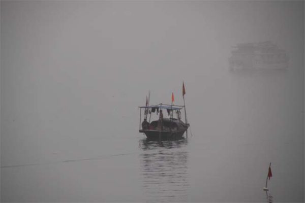 Vietnam Boat in Mist