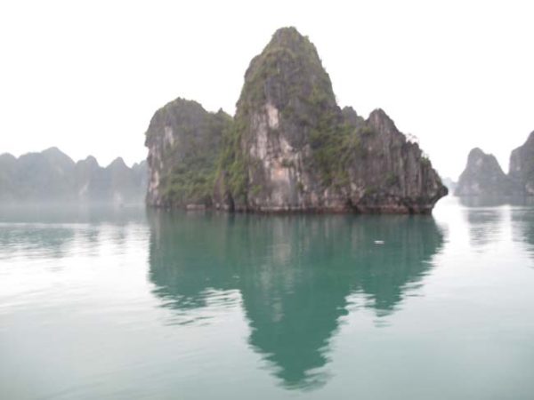 Vietnam Ha Long Bay island and shadow