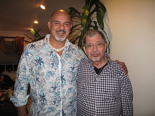 In Miami, Florida with Keith Cini, Tai chi, massage, and acupuncture practitioner, at my brother Rolly's birthday.