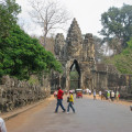 Angkor Wat Gateway with statues
