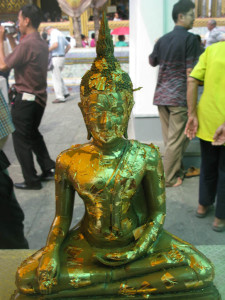 Bangkok Buddha with Gold Leaf