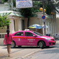 Bangkok Pink taxi