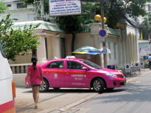 Bangkok Pink taxi