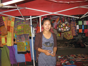 Luang Prabang Night Market vendor