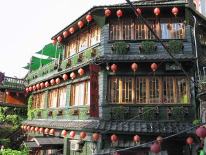 Taiwan House with lanterns