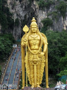 Outside Batu Caves