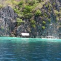 Beach with hut and boat