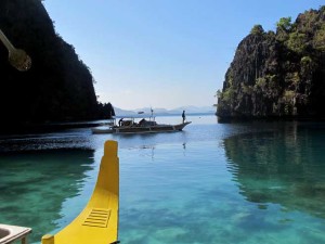 Yellow prow and boat