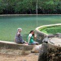 Let and Rose at hot springs