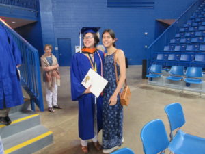 Isabel and Ava at the former's graduation last May.